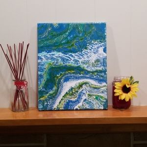 11"x14" Handmade Paint Pour